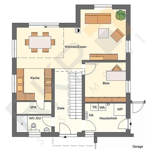 RKR Haustyp | Bauhaus Birkenfeld 142 | Erdgeschoss