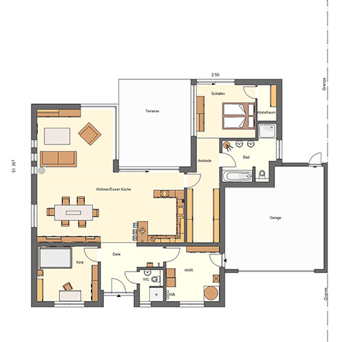 RKR Haustyp | Bungalow Trippstadt 147 | Erdgeschoss