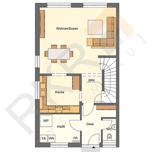 RKR Haustyp | DHH Saarlouis 131 | Erdgeschoss
