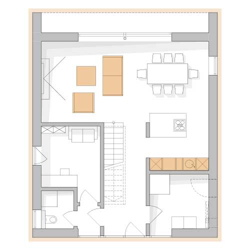 RKR Haustyp | RKR Komfort Haus - Barnhaus | Erdgeschoss