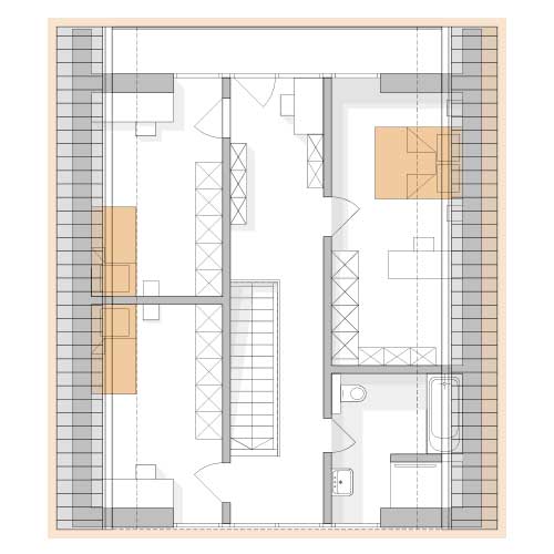 RKR Haustyp | RKR Komfort Haus - Barnhaus | Obergeschoss