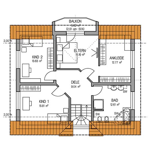 RKR Haustyp | AKTIONSHAUS ENEV | Obergeschoss