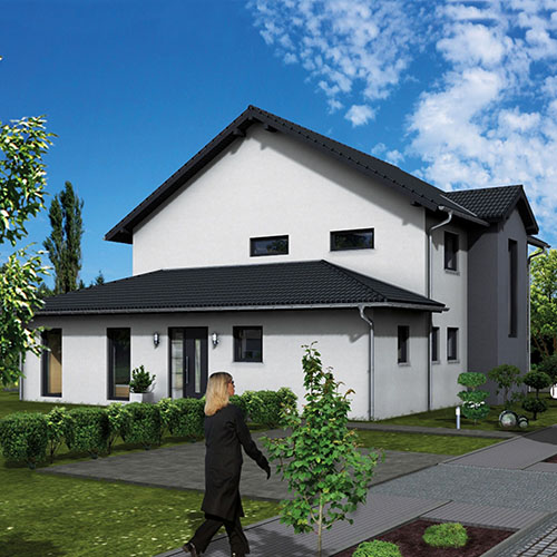 RKR Haustyp | Satteldachhaus Beckingen 231 mit Einliegerwohnung | Ansicht