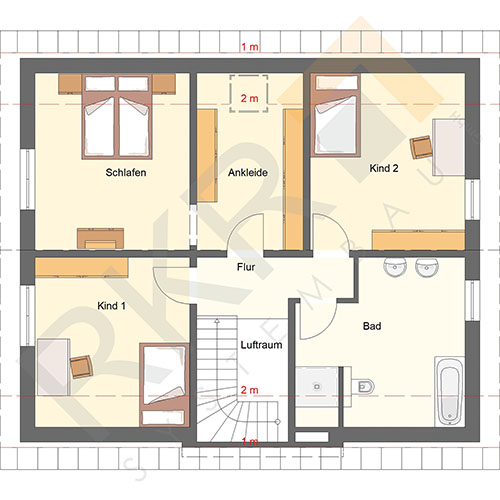 RKR Haustyp | Satteldachhaus Rodenbach 163 | Dachgeschoss