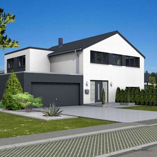 RKR Haustyp | Satteldachhaus casa vivere felici 235 | Ansicht