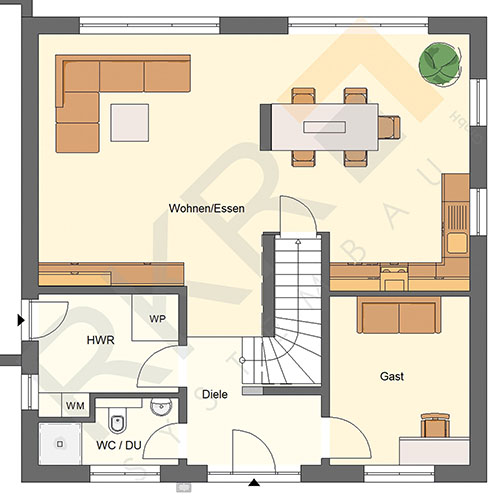 RKR Haustyp | Stadtvilla Bad Bergzabern 159 | Erdgeschoss