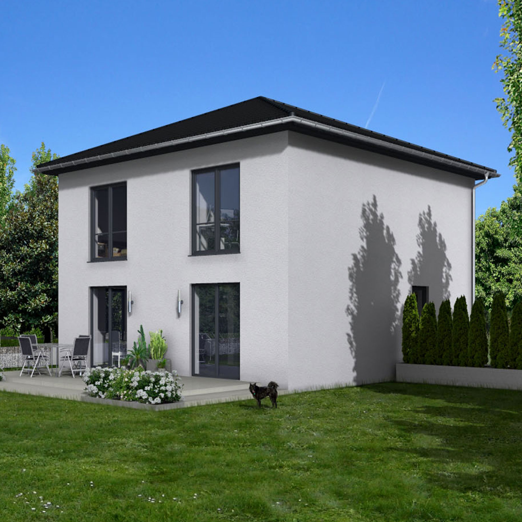RKR Haustyp - Stadtvilla 141 v7 - Grundriss Plan | RKR Systembau GmbH